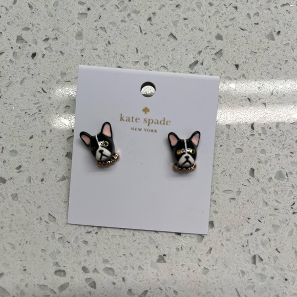 kate spade Jewelry - Kate Spade French Bulldog Earrings